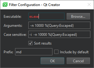 {Filter Configuration dialog}