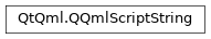 Inheritance diagram of PySide2.QtQml.QQmlScriptString