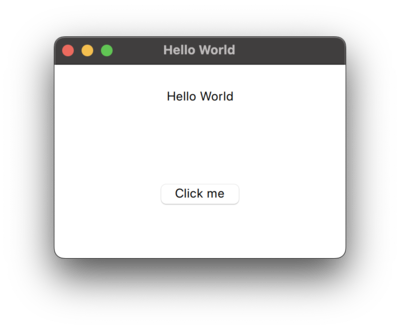 Hello World application in Qt Quick